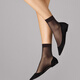 Wolford Individual10D Thin Transparent Comfortable Formal Women's Short Stockings 41260 7005_Black S (36-38)