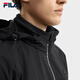 FILA Official Men's Woven Jacket 2025 Autumn Fashion Simple Casual Comfortable Hooded Top