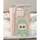 Shiganu [New Product] Labubu Zimo Mobile Case Labubu Apple 15 Promax Peripheral iPhone 1416 Xiaomi 13 Redmi 12 Applicable to 11 Huawei vivo Honor iq Mint green frame rag-space shell-transparent OPPO Reno4