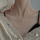Laomiao 999 Collar de mariposa de plata esterlina para mujeres 2025 Nuevo diseño de nicho de cadena de clavículas Collar colgante de lujo Summer 999 Collar de mariposa