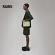 
Rains one-shoulder crossbody bag men and women sports bag cycling shoulder bag waist bag Cargo Box Bag W3/14110 Black
