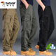 Pantalones de trabajo resistentes al ropa de pájaros carpinteros y pantalones de trabajo para el algodón para hombres Pantalones deportivos al aire libre Pantalones de trabajo de múltiples bolsillos Pantalones de protección del trabajo de trabajo oscuro [resistente al desgaste de algodón puro] XL 150 ~ 170Jin [Jin iguala 0.5 kg]