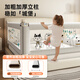 AOTGSSE Aotison Bed Fence Camino Baby Bed Safety Bedside Bisel Baby Anti-Fall Barra Buardar Dos lados Instalado Gray de dibujos animados [1.8*m + 2.0m] Instalación de doble cara