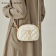 Cinvaikrose Offizielle Website Xiaoxiang Style Bag Damenbeutel 2025 Neue Pendler -Crossbody -Tasche kleine runde Tasche Geburtstag Chinesisches Valentinstag Geschenk weiß [an Freundin, Frau und Mädchen] gegeben