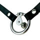 Bestia de sueño doble twist u uña de acero inoxidable placa plana negra de electrodo sm sexo macho abstinence prevención de escape castigo cb 15850 mm Bola de anillo de sujeción sólido