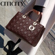 
CITICITY Bags for Women Light Luxury Brand High-end Bags for Women 2025 Xiaoxiangfeng Handbags Sheepskin Chinese Valentine's Gift Black