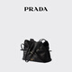 PRADA/Prada celebrity style women's Prada Dada small Nappa sheepskin handbag black