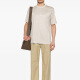 Armani T-shirt Spring and summer new men's short-sleeved simple casual round neck short-sleeved T-shirt top Men's Beige EM001070 AF13747 U1098 S