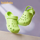 Balabala Kinderschuhe Kinder Hole Schuhe Mädchen Sandalen Jungen Pantoffeln 2025 Frühling Neue Schuhe Haus tragen grüne Ton 00344 17