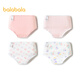 Balabala girls underwear triangle children's shorts without clip PP children's skin-friendly high elastic cotton four pack 209925170028