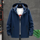 Woodpecker (Tucano) 2025 Chaqueta delgada de primavera y otoño para hombres y mujeres a prueba de viento pareja al aire libre chaqueta casual hombres gris oscuro l