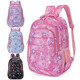 New primary school student schoolbag for grades 1-6 girls kindergarten lightweight waterproof large capacity shoulder li0030 purple