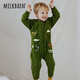 Milkbarn Baby Oneswear Jacquard Pullover Baby Herbst und Winterkleidung Säugling Strickkriechkleidung OneSwear Tomate rot 66 cm (3-6m)