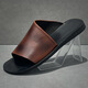 DIFANPU International Luxury Brand Herrenschuhe 2025 Neueste Sommer-Slipper High-End-Freizeitschuhe bequeme weiche Sohle Flip-Flops Black [Brand Gift Box] 38