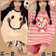 SMVP Pyjamas Kapibala Kurzärärmische Mädchen runden Hals Sommer Dünne hochwertige süße Heimkleidung Set 2025 Neues Modell 694 Kapibala + 699 Graffiti Smiley Face 5xl [200-240jin [Jin gleich 0,5 kg]]
