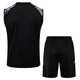 VZVN Real Madrid Training Vest Verte T-shirt sans manches Jersey Black Dragon Pattern Football Match Sports Shorts uniformes Summer Black Dragon Pattern S [Hauteur 160-170 / Poids 110-125]