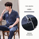 Yalu Pyjamas Herren 2025 neue kurzärmelige Hosen für Herren-Sommereiseisdünn dünner Sommer mit halbem Ärmeln 3899 Kieferngrün 2xl Gewicht (150 Jin [Jin entspricht 0,5 kg] bis 170 Jin [Jin gleich 0,5 kg]))