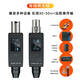 LVVI XLR wireless transceiver UHF ultra-high frequency wired to wireless transmission supports live broadcast sound card microphone microphone professional audio playing and singing speaker mixer one for one (canon mouth one male and one female)