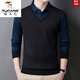 Holzspecker gefälschter zweiteiliger Hemd Herbst und Winter neuer Pullover-Revers-Langarm-Hemd warmer Pullover Fadenmantel [] 826 Lila 175/92A135-150Jin [Jin ist gleich 0,5 kg]