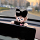 Yusenyi 2025 Zentralkontrollbildschirm Papa Shirley Mei Car Innenzubehör Ornamente Display Bildschirmdekoration Süße Frauen Ornamente Schwarzer Pullover Dafei