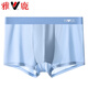 Pantalones pantaladores de boxeador de seda para hombres de Yalu para hombres Pantalones de boxeador transpirable delgada de gran tamaño 9922-6 gris claro + azul claro + verde claro + azul real 4 tiras l 80-100Jin [Jin iguala 0.5 kg]