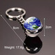 Luminöses Universum doppelseitige Erdgalaxiezubehör Schlüsselkette Planet Schlüsselkette Schultasche Anhänger Globe Hanging Dekoration Planet Schlüsselkette - Erde