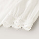 InMAN French embroidered short-sleeved white shirt 2025 summer high-end temperament fashionable and versatile loose thin shirt Yunduobai L