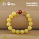 Potala Palace Beeswax Nanhong Bracelet for Men and Women 925 Silver Separated Beads Wenwanpan Play Transfer Bead Bracelet Birthday Gift for Girlfriend