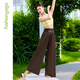 
Fansheng Yoga Suit Leisure Sports Modal High Waist Slim Straight Slightly Slightly Drop-Down Wide Legs Women's F15919 Kiss S