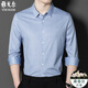 
Yager official flagship store mulberry silk long-sleeved shirt men's spring and summer new style business casual non-scalding anti-wrinkle striped plaid lining Lange-9901 M 170