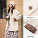 Xiangying Lapel Windbreaker Women's Mid-Length 2026 Spring New Lyocell Contrast Color Splicing Small Casual Jacket Camel L