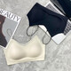 Thin Breathable Ice Silk Cool Feeling Beautiful Back Bra Women's No Wires Push-Up Anti-sagging Summer Seamless Large Size Bra Black - 1 Pack Limited Time 3 Days L (Recommended 100-120 Jin Jin equals 0.5 kg)
