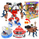 Pflanze vs. Zombies echte autorisierte Spielzeugfigur Zombie Model Plant Geschenkbox Serie 686-161A Erbsen Mörtel + Erbsenschütze + Poker Zombies
