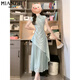 
Cotton New Chinese Cheongsam Spliced ​​Dress for Women in Summer 2025 New Small Smudge Temperament Slim-fitting Chinese Style Long Dress 6173 Picture Color [High Quality 58] XL 115-130Jin [Jin equals 0.5 kg]