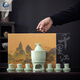 Olevo Longquan celadon ceramic wine set wine warmer candle candle wine dispenser white wine cup rice wine sake scalding wine 2025 Longquan celadon wine warmer + wine basin