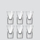Bangjiewei white wine cup 30ml small wine glass crystal cup shot one-cup cup white wine wine set 6 pieces 30ml bullet cup