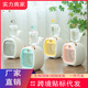 Meng Chunxiao douyin gleicher kreativer kleiner Fuchs Heuchidification Spray Kaltlüfter Home Desktop Handheld Small Fan 6624 kleines Monster Doppelspray kleiner Lüfter - Pink Regular Model