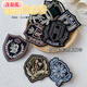 Contains spring flower embroidery badge, British style college brooch, Japanese and Korean JK uniform accessories badge, DK clothing coat hanging pin, 1 spare button JK embroidery