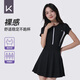 
Keep swimsuit women's one-piece dress style slimming and conservative and slightly fat big size hot spring swimsuit black and white three-piece set L