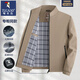 Woodpecker (TUCANO) Middle-aged Men's Dad Spring Jacket Top Middle-aged Men's Jacket Men's Spring and Autumn Business Casual Men's Clothing N9528 Khaki M /170 [suitable for 80-100Jin [Jin equals 0.5 kg]]