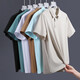 NASA Basis Licht Geschäft Traaceless echtes Eis Seiden -Polo -Hemd Kühle COOL Casual Revers Top Thin Sweatshirt 12357# Dunkelgrau M.