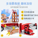 The authentic super large ultimate fire truck sound and light rescue vehicle children's birthday gift toy 16759 ultimate standard police car Aqi