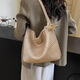CITICITY Bag Women's Bag High-end Luxury Woven Bag 2025 New Tote Bag Large Capacity Versatile Commuter Shoulder Bag Champagne Color (Exquisite Gift Box)