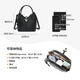 Vogelscheuche (mexikanische) Tasche Frauen 2025 Neu einfacher Eimer -Bag -Pendler Mutter und Kindertasche Nische tragbare Crossbody Frauenbeutel Schwarz