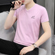 Playboy (Playboy) American Fashion Brand ins футболка с короткими рукавами для мужского воротника куриного сердца Чистое хлопок.