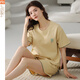 Modal Pyjamas für Frauen im Sommer 2025 neuer kurzärmeliger Anzug, Baumwolle, einfache, koreanische dünne Heimkleidung, Y9853 m (Empfohlen 75-95jin [Jin ist 0,5 kg])