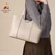 Scarecrow Bag Women's New Genuine Leather Large Capacity Work Commuter Shoulder Bag Black Cowhide Handbag Tote Bag Bee White