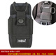Micro box Amaison tactical walkie-talkie bag, shoulder strap bag, mobile phone bag, waist mobile phone case, universal arm bag, molle attached bag, black case + shoulder strap, molle hanging ring, one size fits all