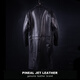 PJL New Long Men's Stand Collar Windbreaker Dark Empire Slim Sheepskin Windbreaker Black M (135Jin Jin is equal to less than 0.5kg)