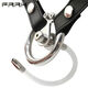 Bestia de sueño doble twist u uña de acero inoxidable placa plana negra de electrodo sm sexo macho abstinence prevención de escape castigo cb 15850 mm Bola de anillo de sujeción sólido